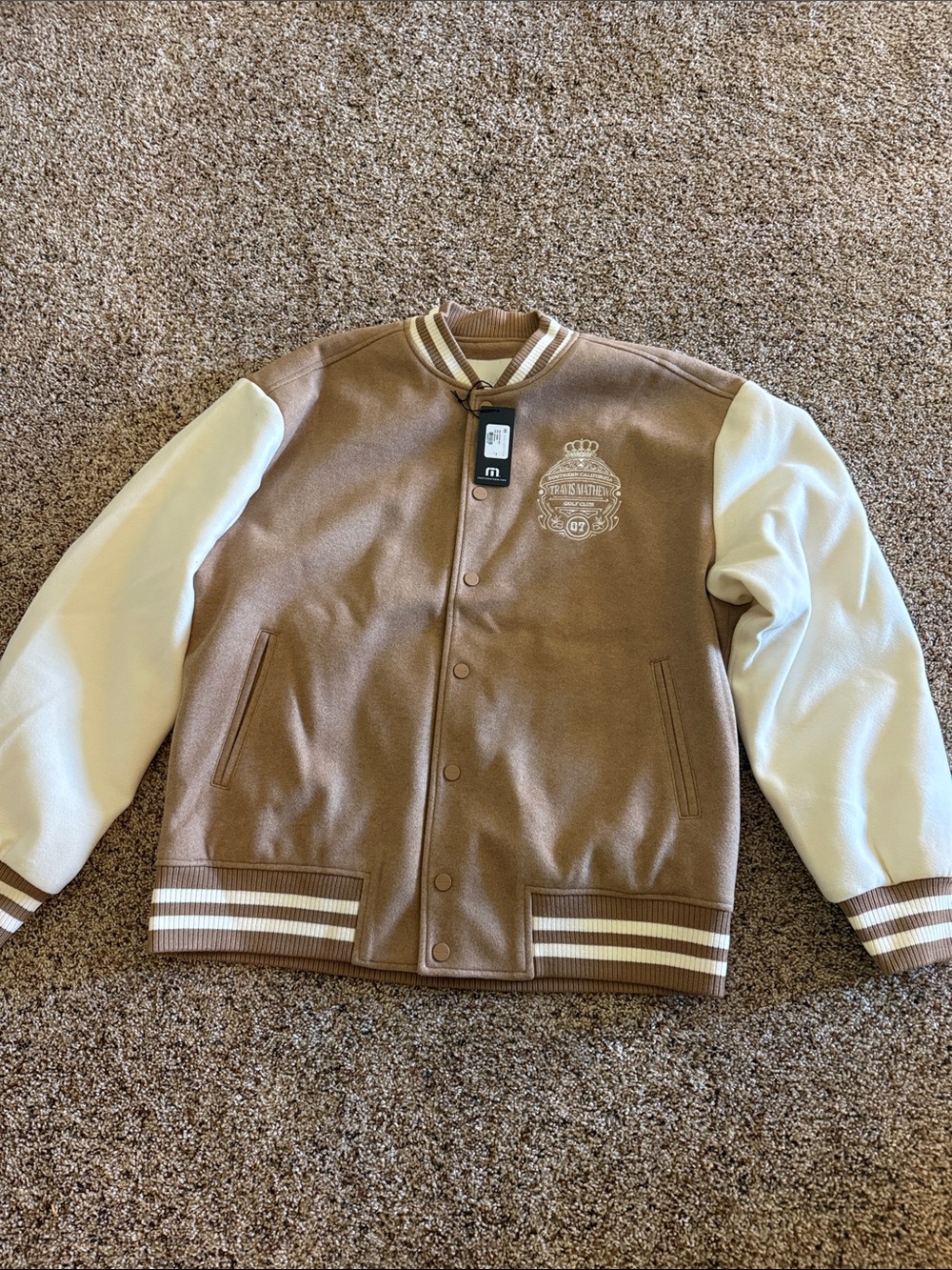 NWT Men’s Large Travis Mathew Moonbeam Tan — Victory Mile Style